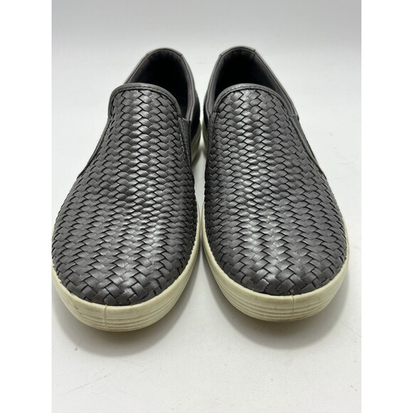 Ecco Soft 7 Woven Slip-On Women's Shoes Size 9 M Metallic Gray Comfort Preowned - Picture 5 of 10